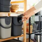 ROTHO Albula Anthracite - waste sorting container - 25l - imagine 4