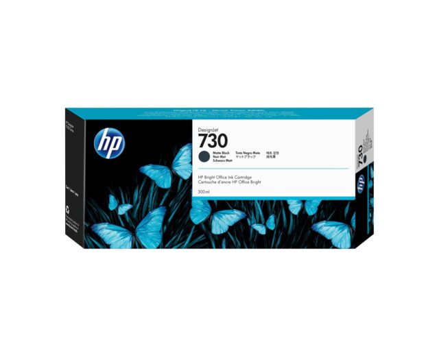 HP 730 300-ml Matte Black DesignJet Ink Cartridge - imagine 2
