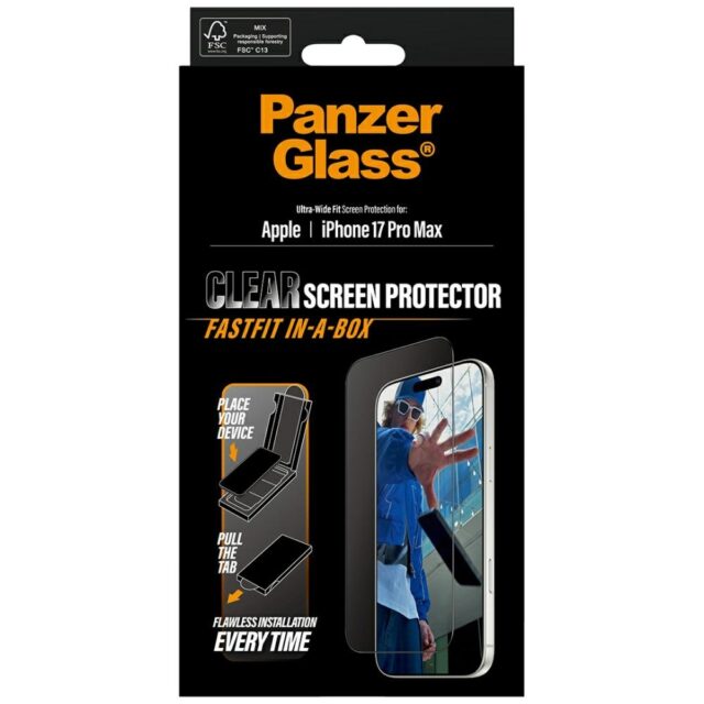 PanzerGlass Ultra-Wide Fit Fastfit Tempered Glass for iPhone 17 Pro Max - imagine 5