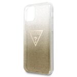 Guess GUHCN61SGTLGO iPhone 11 6,1" / Xr gold hard case Glitter Triangle - imagine 5