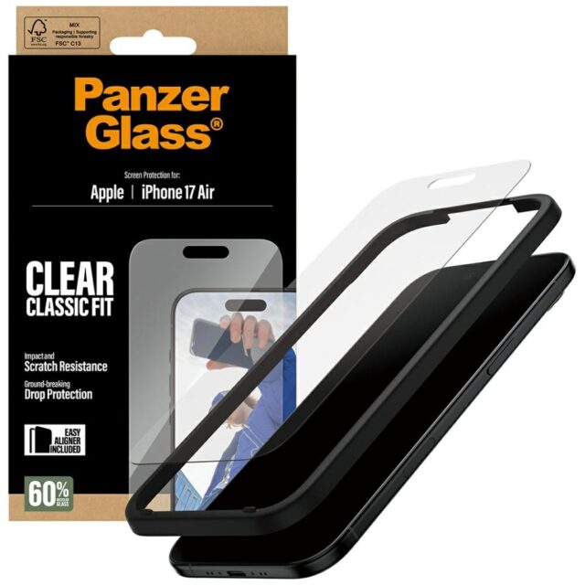 PanzerGlass Classic Fit EasyAligner Tempered Glass for iPhone Air - imagine 4