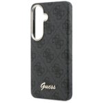 Guess PU 4G Script Metal Logo Magnetic Zadní Kryt pro Samsung Galaxy S26 Black - imagine 7