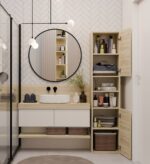 Topeshop S40 SONOMA bathroom storage cabinet Oak - imagine 8