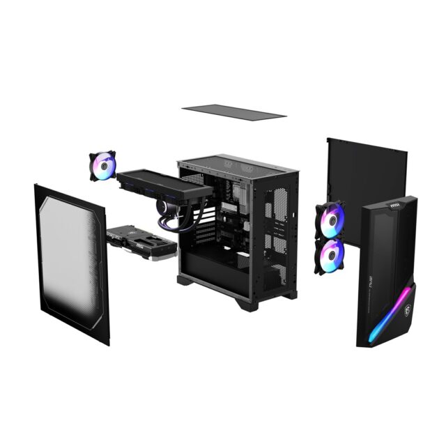 MSI MPG Infinite X3 AI 2NVZ9-028EU Intel Core Ultra 9 285K 64 GB DDR5-SDRAM 1 TB SSD NVIDIA GeForce RTX 5090 Windows 11 Home Desktop PC Black - imagine 9