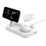 4smarts Ład. indukcyjna QI2 Trident 2w1  + USB-C + ładowarka sieciowa 30W biała/white 540998