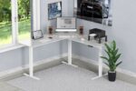 Desk frame  elec. adjustable  L shape  white - imagine 4