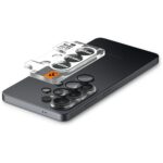 Camera Lens Protector Spigen Optik Pro HD Glas.TR “EZ FIT” for Samsung Galaxy S26 Ultra Black 2 pcs. - imagine 6