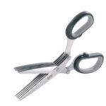 GEFU 12660 kitchen scissors 191 mm Black  Stainless steel Herb
