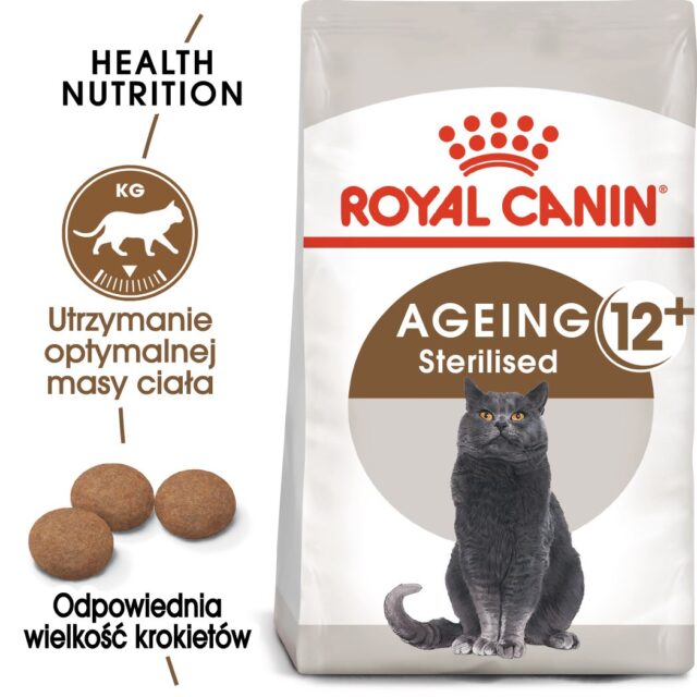 Royal Canin Senior Ageing Sterilised 12+ dry cat food Corn Poultry Vegetable 2 kg - imagine 6