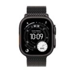 Apple Watch Ultra 3 GPS + Cellular 49mm Black Titanium Case with Black Titanium Milanese Loop - Medium - imagine 2