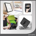 Pancerne etui z uchwytem 4smarts Rugged   Case Grip do Samsung Galaxy Tab A9 czarny - imagine 4