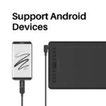 HUION H1161 graphic tablet 5080 lpi 279.4 x 174.6 mm USB Black - imagine 4