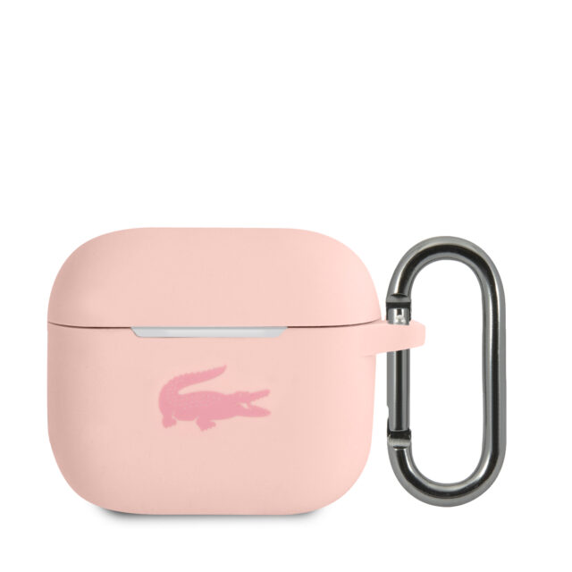 Lacoste LCA3SI AirPods 3 cover pink Silicone - imagine 3