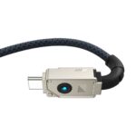 Baseus Unbreakable USB C to USB C cable 1 m 100 W White - imagine 3