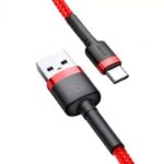 Baseus CATKLF-U09 mobile phone cable Black  Red 3 m USB A USB C - imagine 2