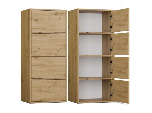 ALMA CHEST OF DRAWERS  ANTHRACITE/ARTISAN OAK - imagine 6