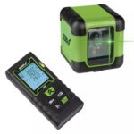 Cross line laser set green + rangefinder 40M