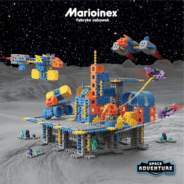 MARIOINEX Mini Waffle Building Blocks Space Base  618 pieces - imagine 3
