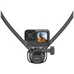 Neck Mount for sport camera USAMS JoyGo Joy01 black - imagine 5