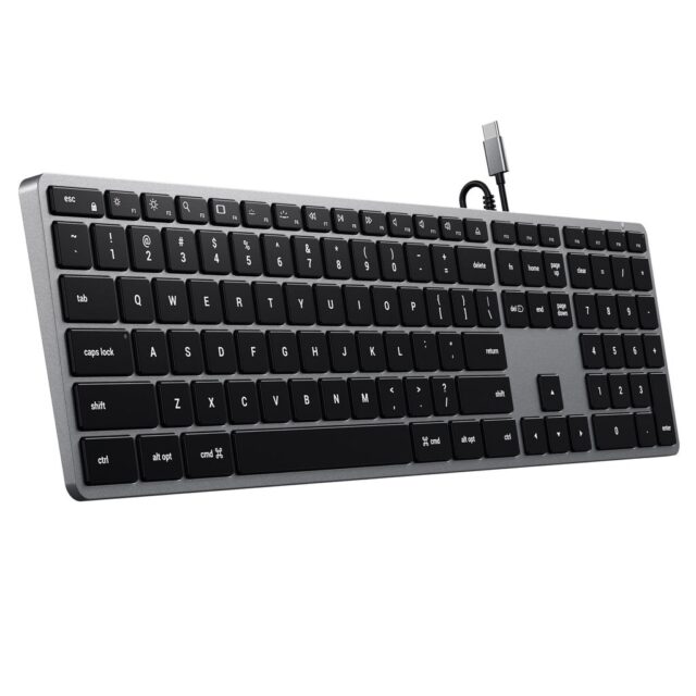 Satechi Slim W3 Keyboard USB-C with numpad (gray) - imagine 2