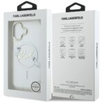 Case Karl Lagerfeld IML Choupettes Karl  Script Logo MagSafe for iPhone 17 transparent - imagine 8