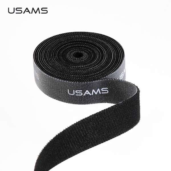 USAMS Taśma organizer do kabli Velcro 2mczarny/black ZB60ZD03 (US-ZB060)