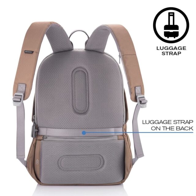 XD DESIGN ANTI-THEFT BACKPACK BOBBY SOFT BROWN P/N: P705.796 - imagine 8