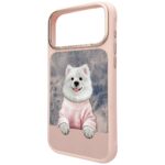 Etui Nimmy Gentle Pets Series Dog         MagSafe do iPhone 17 Pro różowy - imagine 2