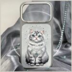 Etui Nimmy Lucky Fashion Cat MagSafe do   iPhone 17 Pro szary - imagine 7
