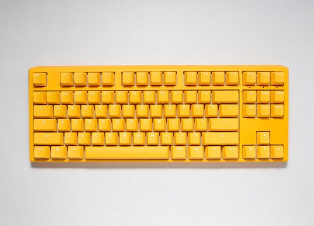 Ducky One 3 TKL keyboard Gaming USB QWERTY English Yellow - imagine 2