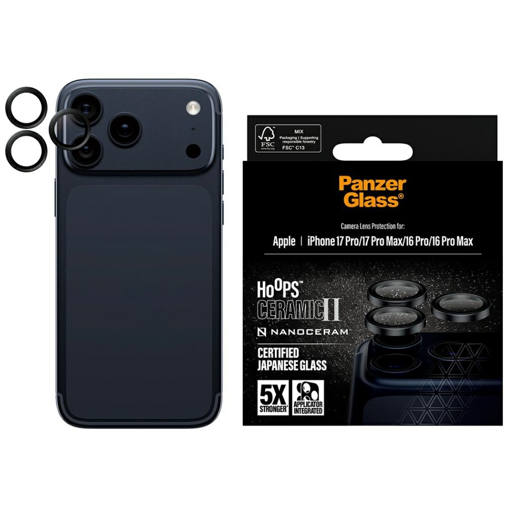 cps-bcd078ba4a9a6000b97fe533d66cb134-2026-03-24-09-17-30 PanzerGlass Hoops Ceramic II Camera Lens Glass for iPhone 17 Pro / 17 Pro Max / 16 Pro / 16 Pro Max - imagine 1
