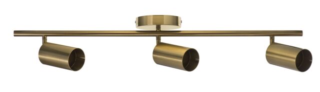 Activejet SPECTRA triple gold ceiling wall lamp strip spotlight GU10 for living room - imagine 2