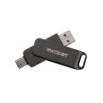 Flashdrive PATRIOT Rage R550 32GB 100 MB/S USB A+C Swivel Design (PE32GR550DSAD) Black - imagine 4