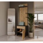 Topeshop DUO WIESZAK ANT/ART clothing hanger Anthracite  Oak - imagine 5