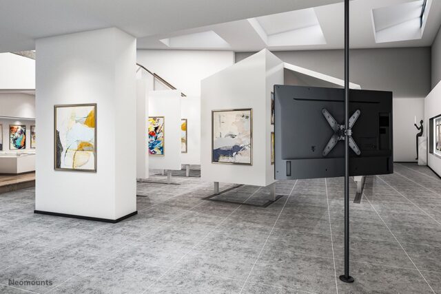 Neomounts FL40-430BL14 TV pole mount 32-55  - diam. 28-50 mm - imagine 8