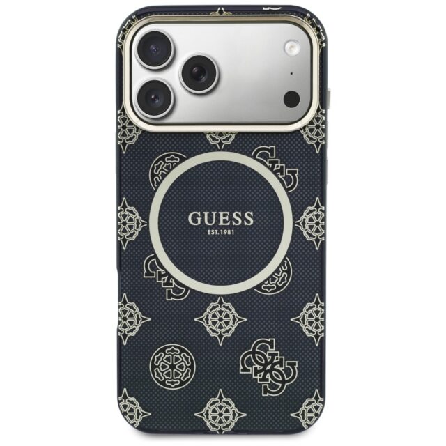 Etui Guess IML Peony Dot MagSafe do       iPhone 17 Pro Max czarny - imagine 3