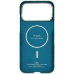 Etui PITAKA Ultra-Slim Monogram MagSafe   do iPhone 17 Pro złoto zielony - imagine 2