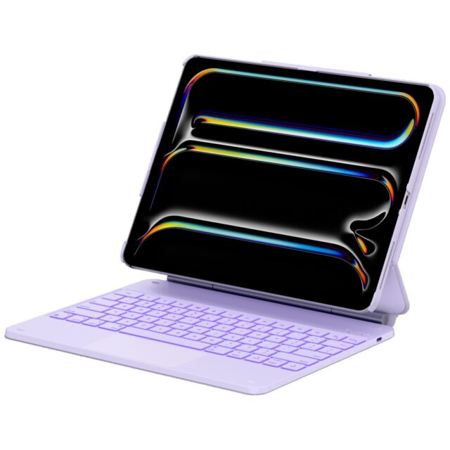 Case Typecase Edge + with keyboard for  iPad Air 13" 2024/2025 light purple - imagine 2