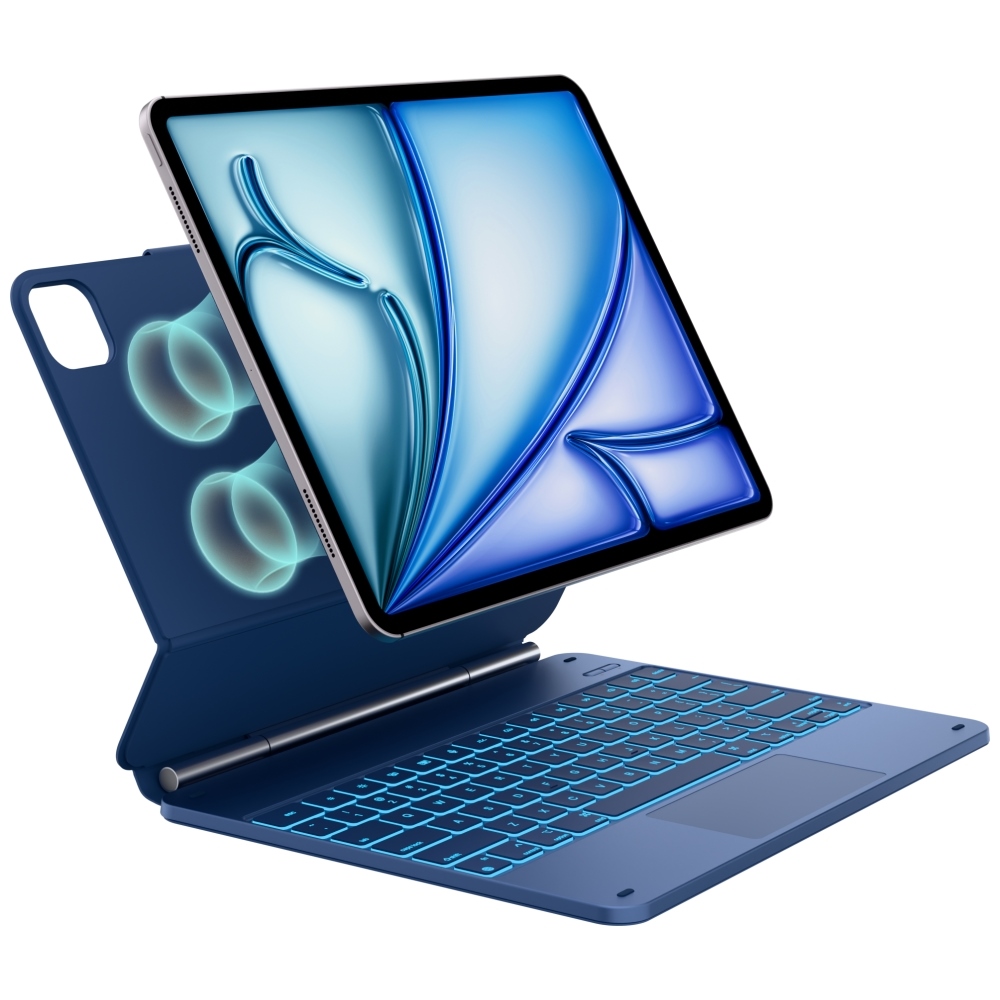 cps-be9c55e334e34c1012fb53bd3d9cd4f2-2026-03-21-13-51-29 Case Typecase Edge with Keyboard for iPad Air 13" 2024/2025 pacific blue - imagine 1