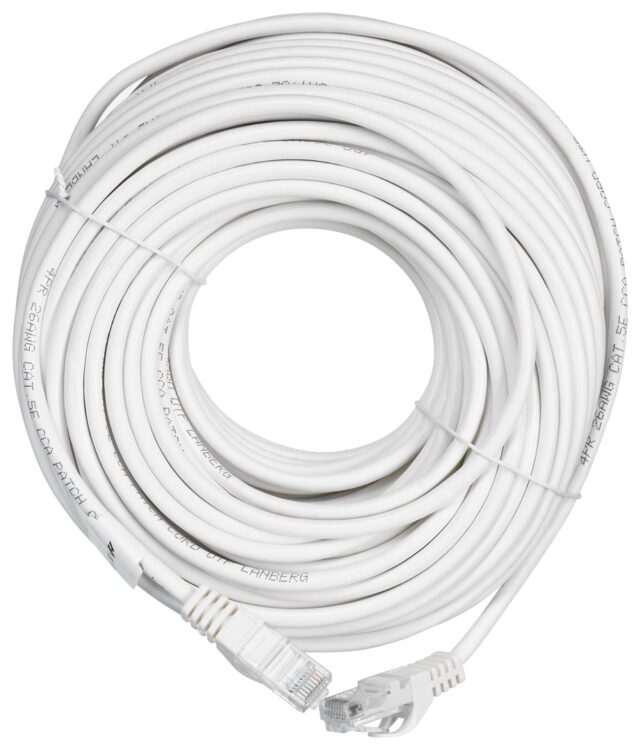 LANBERG PATCHCORD UTP CAT.5E 30M WHITE - imagine 2