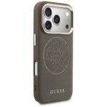 Etui Guess Perforated 4G MagSafe do       iPhone 17 Pro Max brązowy - imagine 4