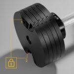 REBEL ACTIVE Cast iron automatic dumbbell 36kg  2kg increments - imagine 8