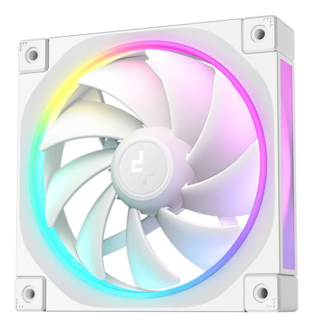 DeepCool FL12 WH-3 in 1 Computer case Fan 12 cm White 3 pc(s) - imagine 2