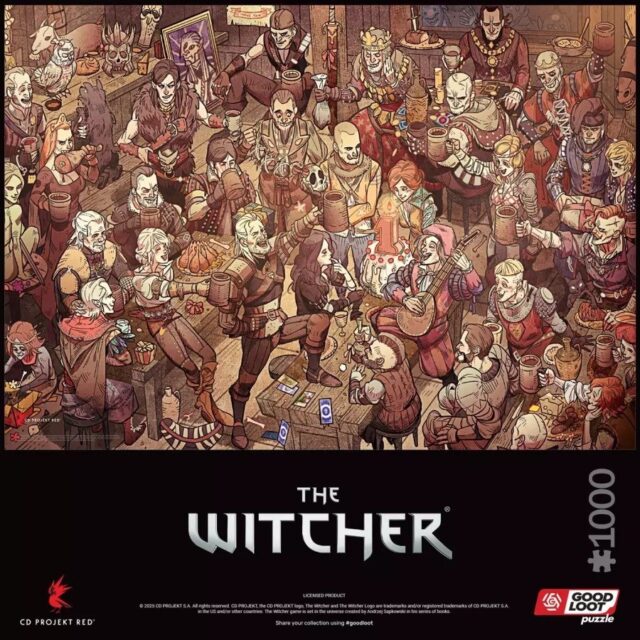 Good Loot Gaming Puzzle: The Witcher (Wiedźmin) Birthday   1000 elementów - imagine 5