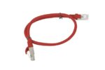 PATCHCORD KAT.6 UTP 0.5M CZERWONY FLUKE PASSED LANBERG 10-PACK - imagine 2