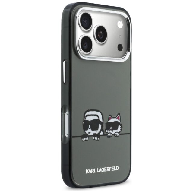 Karl Lagerfeld IML K&CH Heads Logo MagSafe Zadní Kryt pro iPhone 17 Pro Max Black - imagine 5