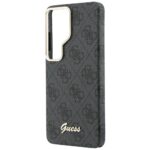 Guess PU 4G Script Metal Logo Magnetic Zadní Kryt pro Samsung Galaxy S26 Ultra Black - imagine 7