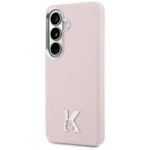 Case Karl Lagerfeld K Metal Logo MagSafe for Samsung Galaxy S26 pink - imagine 2