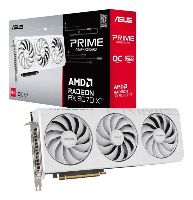 ASUS Prime -RX9070XT-O16G-WHITE AMD Radeon RX 9070 XT 16 GB GDDR6 - imagine 8