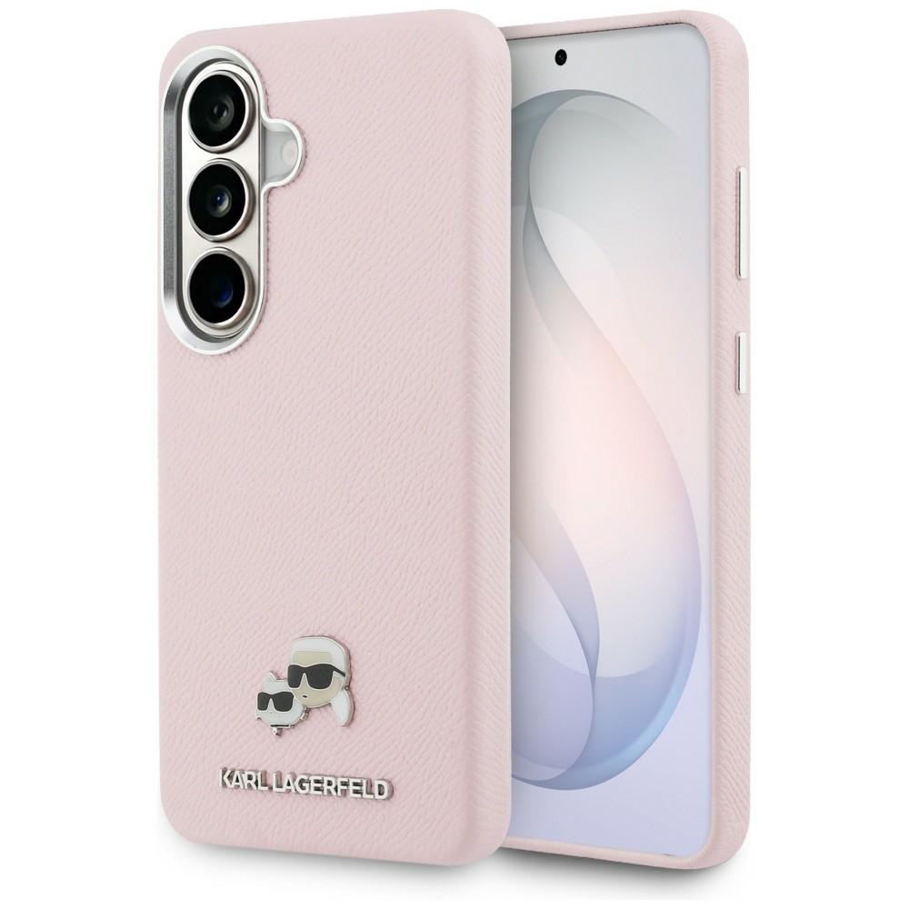 cps-c024a5a7dfc9a27b52ab396939c7fd71-2026-03-25-14-26-54 Karl Lagerfeld Grained PU Leather K&CH Heads Magnetic Zadní Kryt pro Samsung Galaxy S26+ Pink - imagine 1